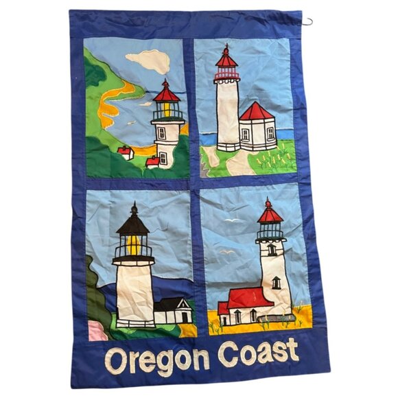 Oregon Coast Lighthouses Wall Hanging flag Quilt pattern Art READ - Picture 1 of 16